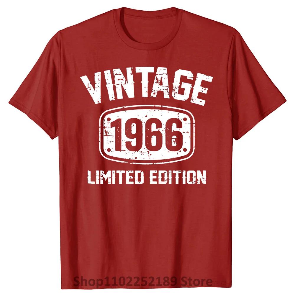 Rolig 59-åring Vintage 1966 Begränsad Upplaga 59-årsfödelsedag T-shirts Sommarstil Grafisk Bomull Julklappar T-shirt Herr