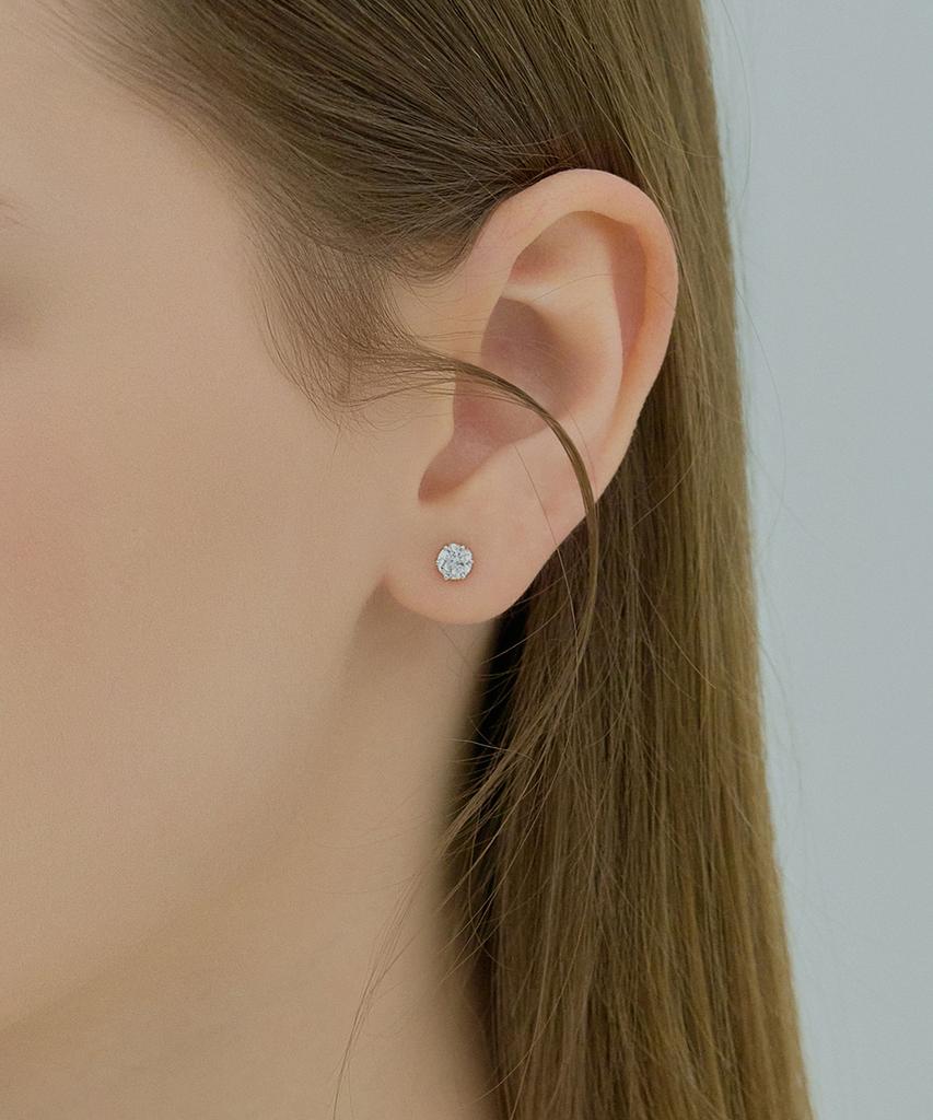 Jestina Whitemond 0.3 Carat Earrings (Jjljeq4Bs350Sw000)