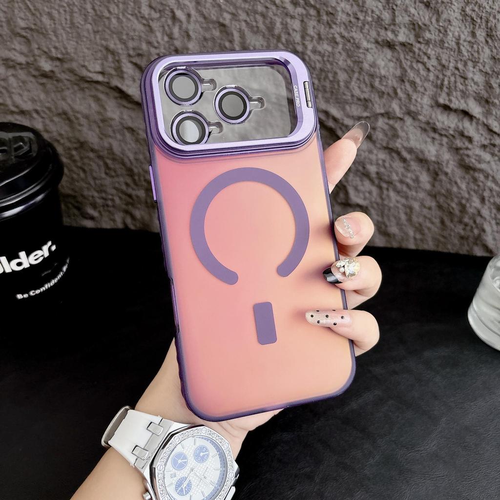 Apple Laser Magnetische Hülle: Kompatibel mit iPhone 17 Pro Max, 16 Linsenaufkleber, Ständer 15, Hautgefühl 14, Schutzhülle 13.