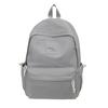 Schoolbag large capacity solid color backpack women's simple lightweight high-end school bag Korean version of junior high school students fashion 