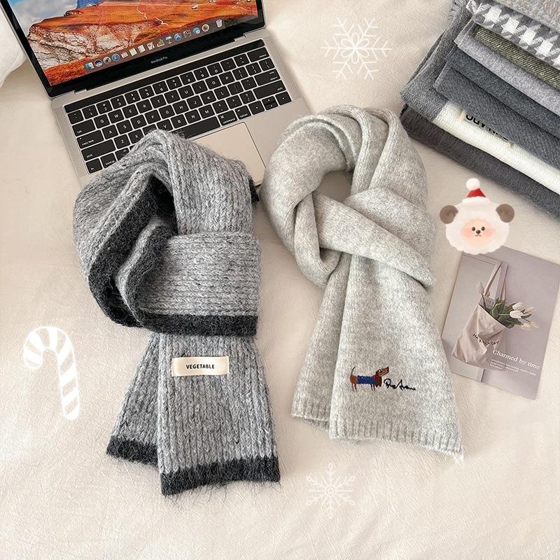 New quality scarf women's winter atmosphere Christmas gift warm scarf versatile soft waxy shawl