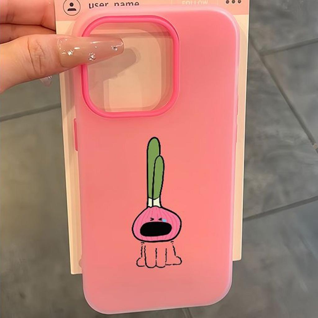 Jelly Two-in-one New Mobile Phone Case Holder for Apple 12 Three-dimensional Funny Three-in-one Mobile Phone Case Simple and Cute Style