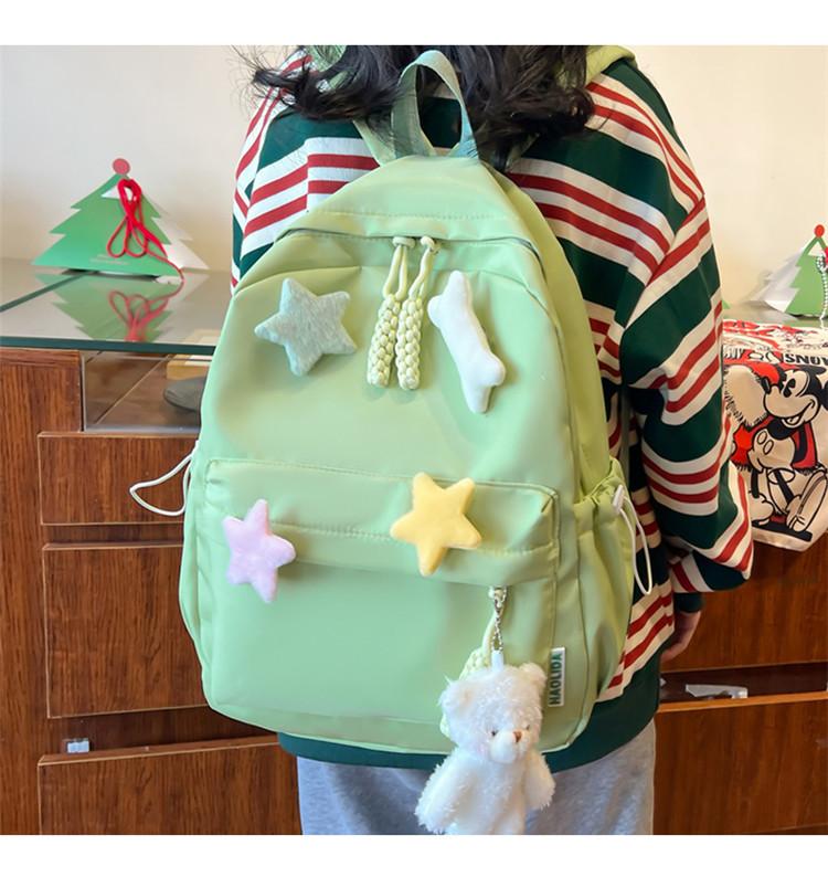 Schoolbag School Bag Girls Middle School Students High School Students Simple College Students Versatile Girls Backpack Teen Treasure Backpack