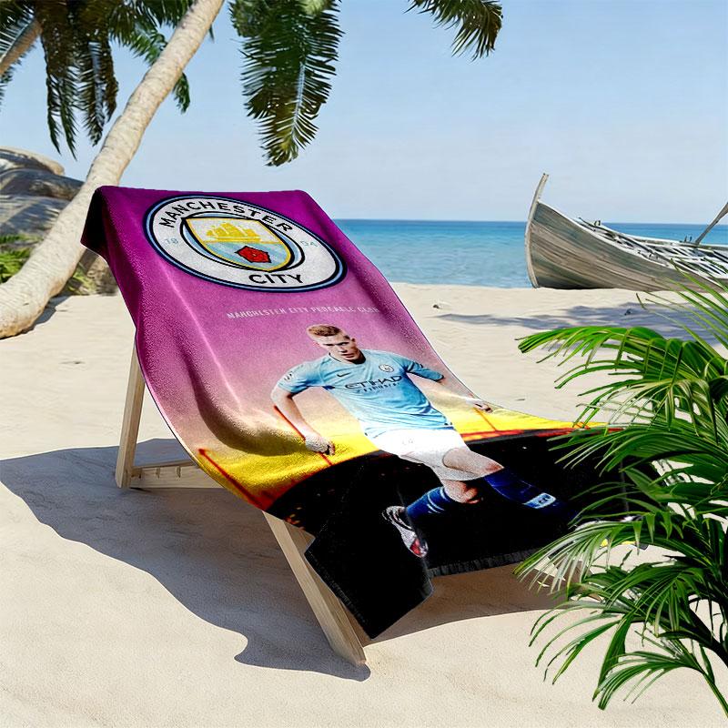 Rare MCFC Collects Print Beach Towel, Large Soft Quick Dry Towel for Beach Camping Swimming