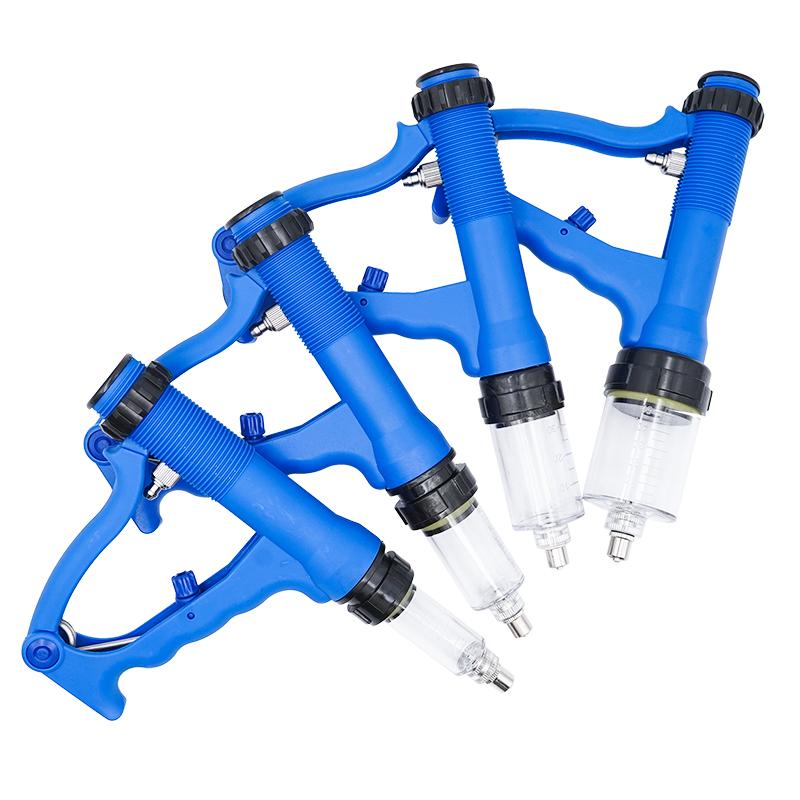 5/10/20/30/50ml Pistol de drenaj continuu Bovine Ovine Caprine Oral & Turnare pe Animal Seringă continuă Injecție vaccin Infuzie