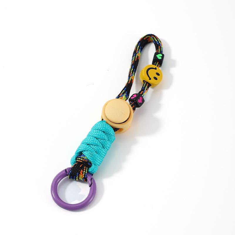 Smiling Face Cartoon Doll Lanyard Keychain - Child's Clothing, Pencil Case, Phone & Camera Strap Ornament