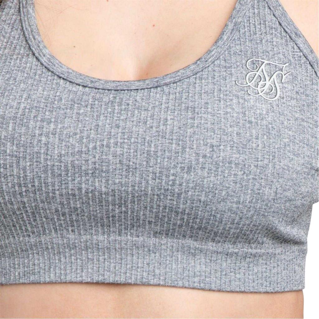 SikSilk Womens/Ladies Ribbed Sports Bra