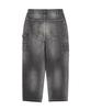 Avirex UNIVERSAL OVERALL DENIM DOUBLE KNEE PAINTER XL 010 PANTS, Men's Black, 783-5111201
