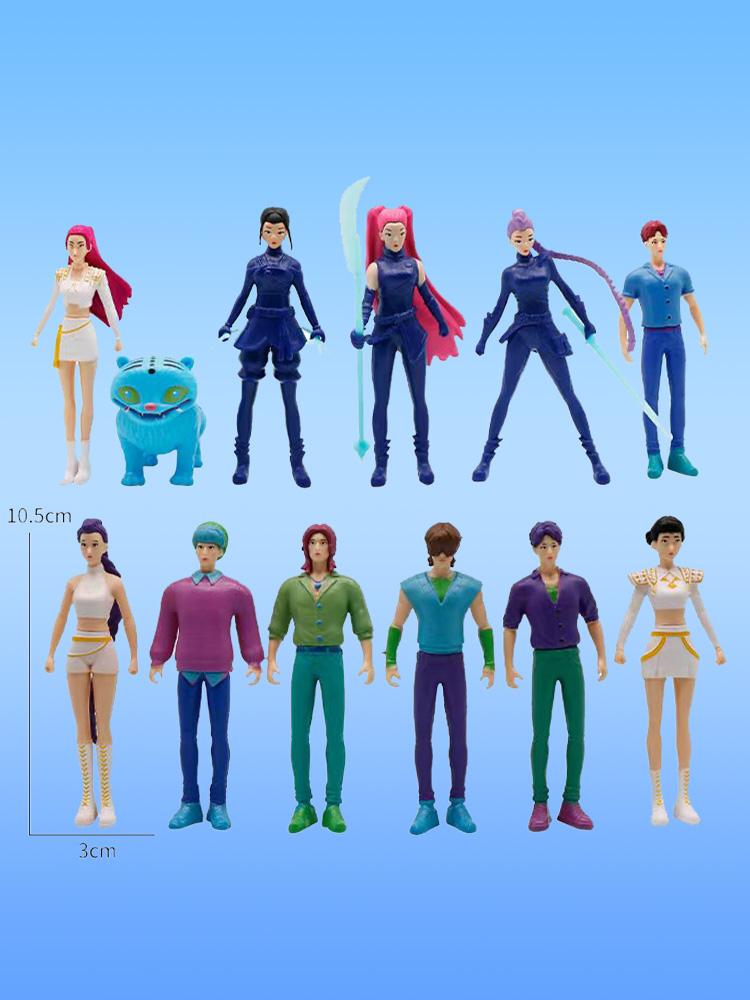 Anime Kpop Demon Hunters Figure Model Toy - Cartoon Gaming Desk Decoration Collection for Kids - Perfect Gift