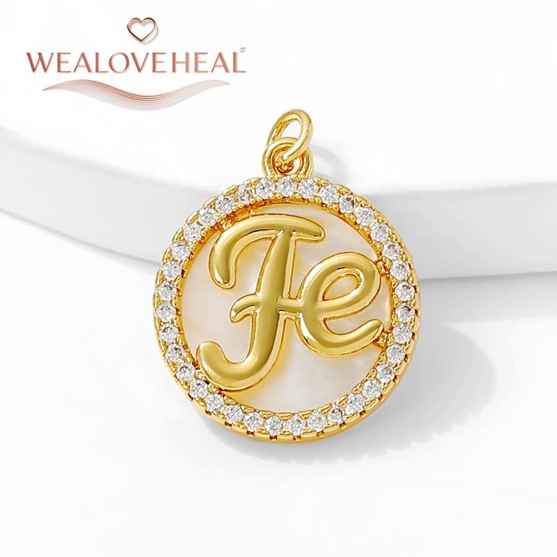 18K Gold Plated Brass Metal Cubic Zirconia Sun / Cross / Horseshoe / Chili Pepper / Wings Pendants Charms For Jewelry Making