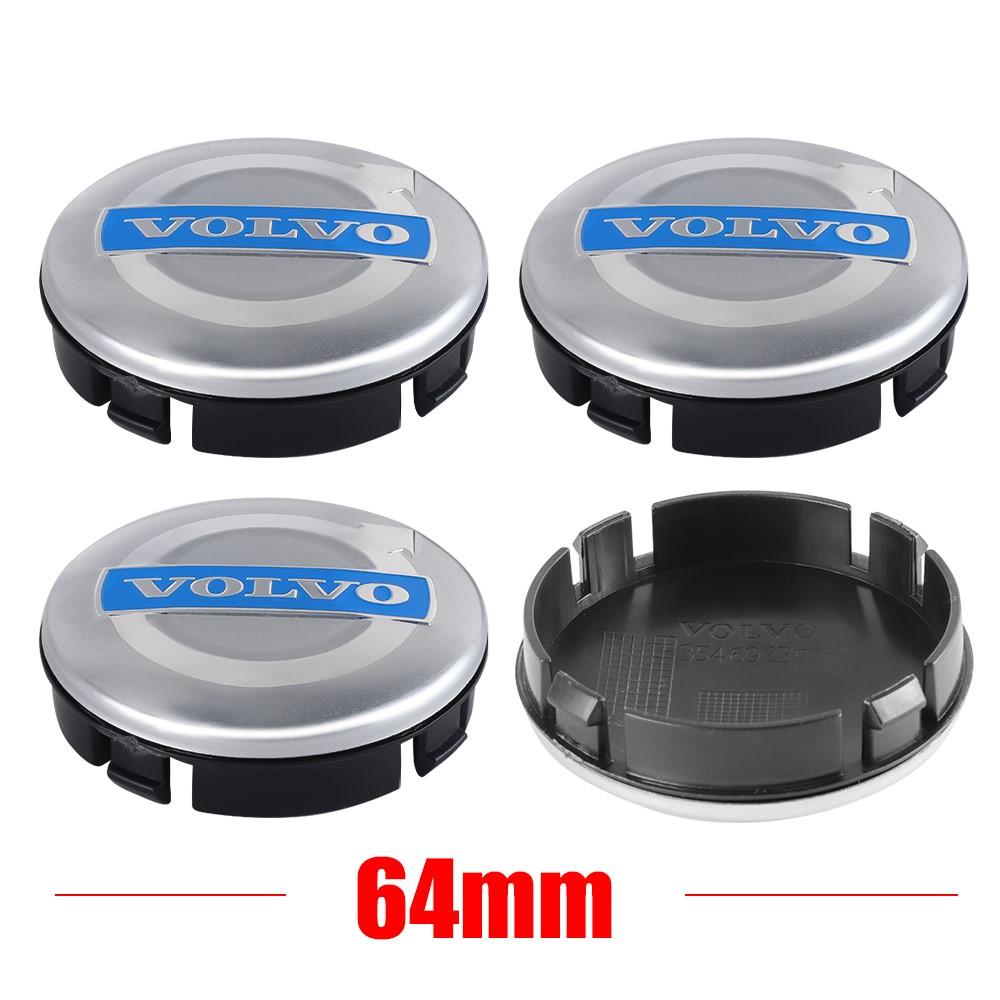 64mm 4pcs Car Wheel Center Hub Cap Cover Decor Accessories For Volvo XC90 V90 V60 XC60 V40 S80 S60 S90 C40 XC40 V70 XC70 RDESIGN