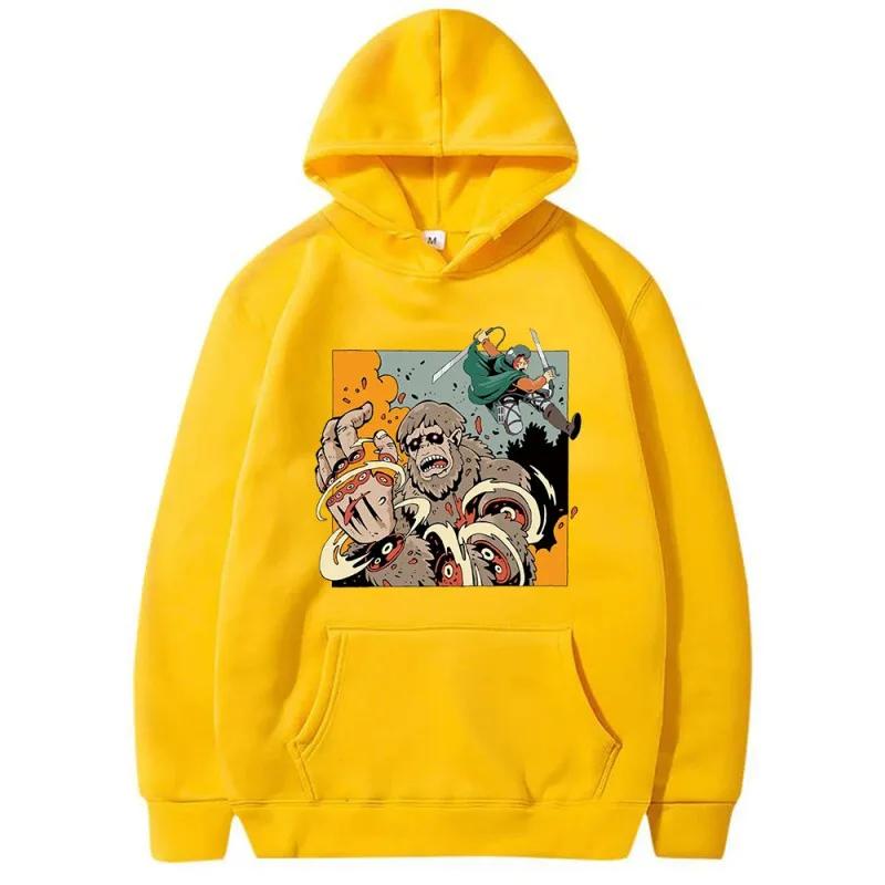 Attack On Titan Survey Corps Men's Hoodies Boys Harajuku Girls Hip Hop Pullover Fancy Music Casual Loose Comfortable Sweatshirt
