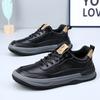 Summer hollow white shoes men's punched men's shoes casual leather shoes men's thick-soled versatile leather breathable board shoes tide