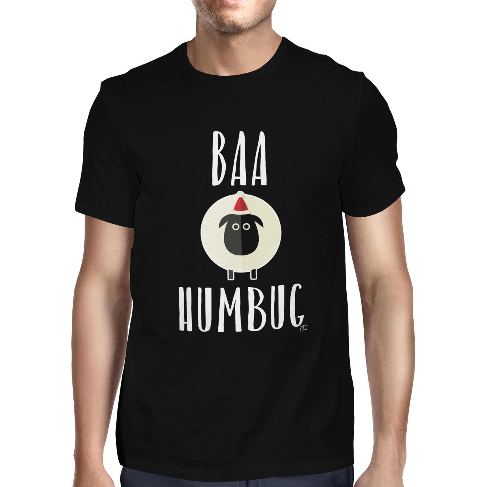 1Tee Mens Baa Humbug Sheep Christmas T-Shirt XXXL
