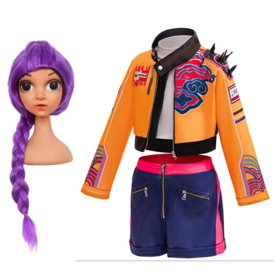 

2025Охотники на демонов Хантрикс Руми Косплей KPOP Сценический Косплей Принт Узор Униформа Хэллоуин Вечеринка Сексуальный Наряд Для Женщины 120