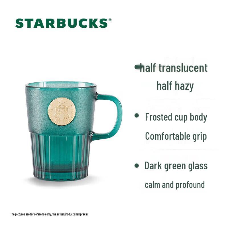 Starbucks Goddess Plaque Glass Mug