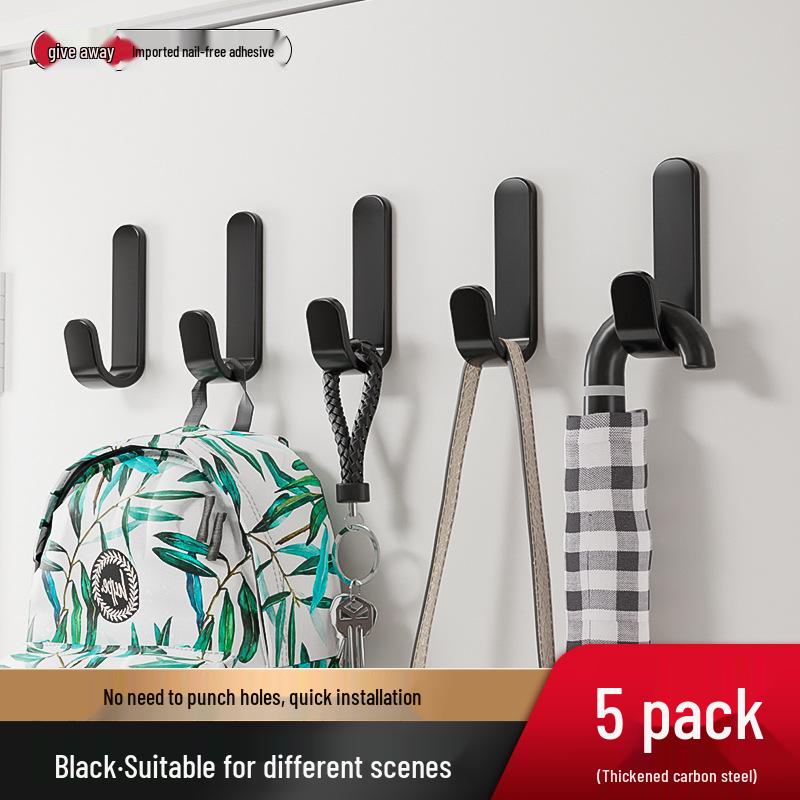 Hålfritt Starkt Självhäftande Krok, Spårlös Väggkrok, Idealisk för Kök, Badrum och Användning Bakom Dörren.