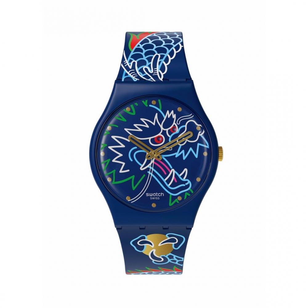 

[Swatch] Часы DRAGON IN WAVES SO28Z125 Blue