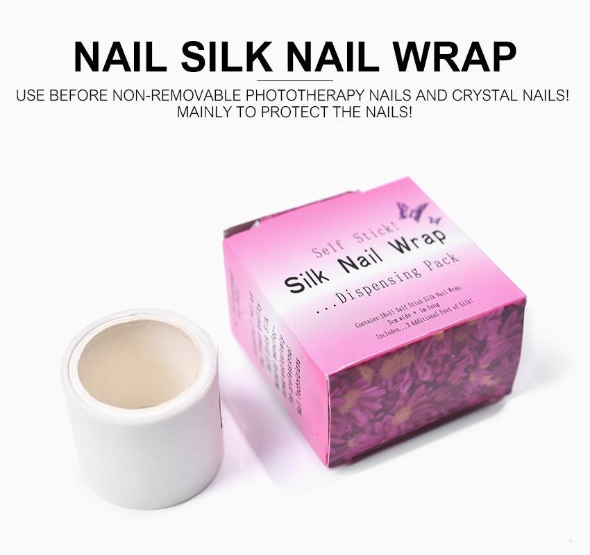 kads Fiberglass Silk Wrap Professional Artificial Nail Tool Adhesive Nail Repair Fiberglass Silk Nail Wrap Reinforce Nail Tips