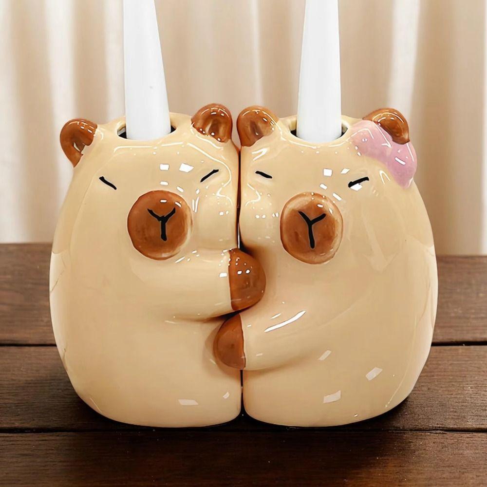 Ceramic Couple Toothbrush Rack Creative Electric Toothbrush Stand  Valentine's Day Gift