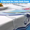 6/12/24pcs Clear Tablecloth Clips Plastic Windproof For Home Kitchen Restaurant Table Weddings Birthdays Tablecloth Accessory