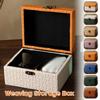 Vintage Large Capacity Imitation Leather Jewelry Box Necklace, Ring & Earrings Organizer, Travel Storage & Display Case