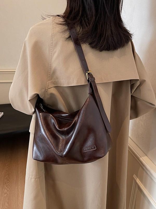 Women's Retro Versatile Large-Capacity Crossbody Tote Bag