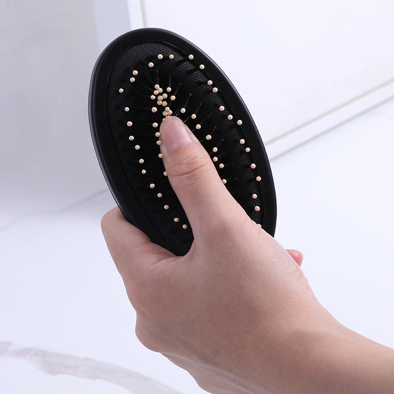 Pieptene Unisex Antistatic pentru Păr Creț - Pieptene Elegant de Masaj și cu Role pentru Bucle cu Cataramă Interioară