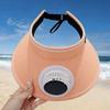Breathable Wide Brim Sun Hat Sun Protection Solar Fan Cap Summer Fan Sunhat  Hot Weather