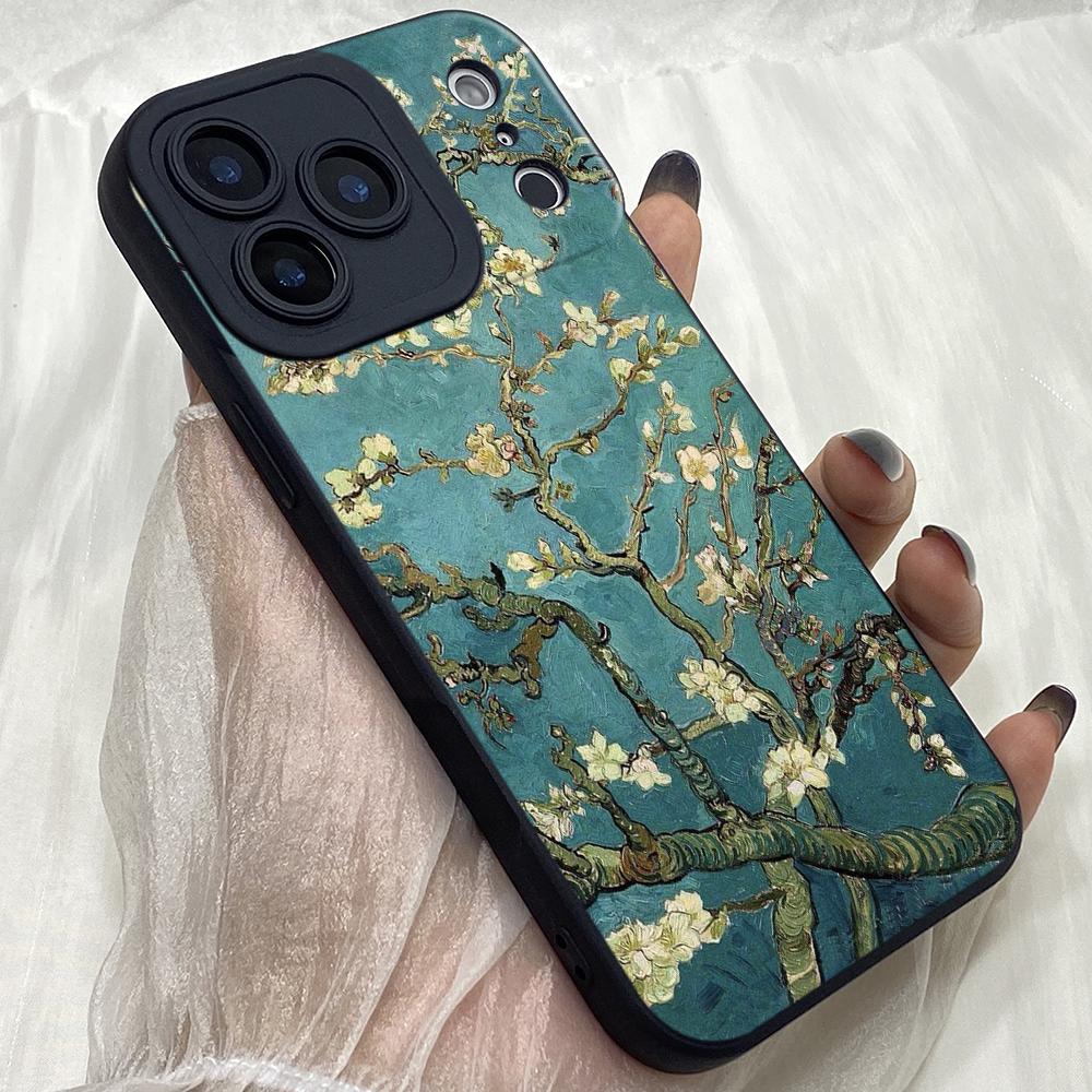 M534 Van Gogh Skull Tardis Art Angel Eyes Soft Phone Cases for iPhone Samsung Galaxy Xiaomi Rdemi Huawei Honor Infinix Realme OPPO All Model Case