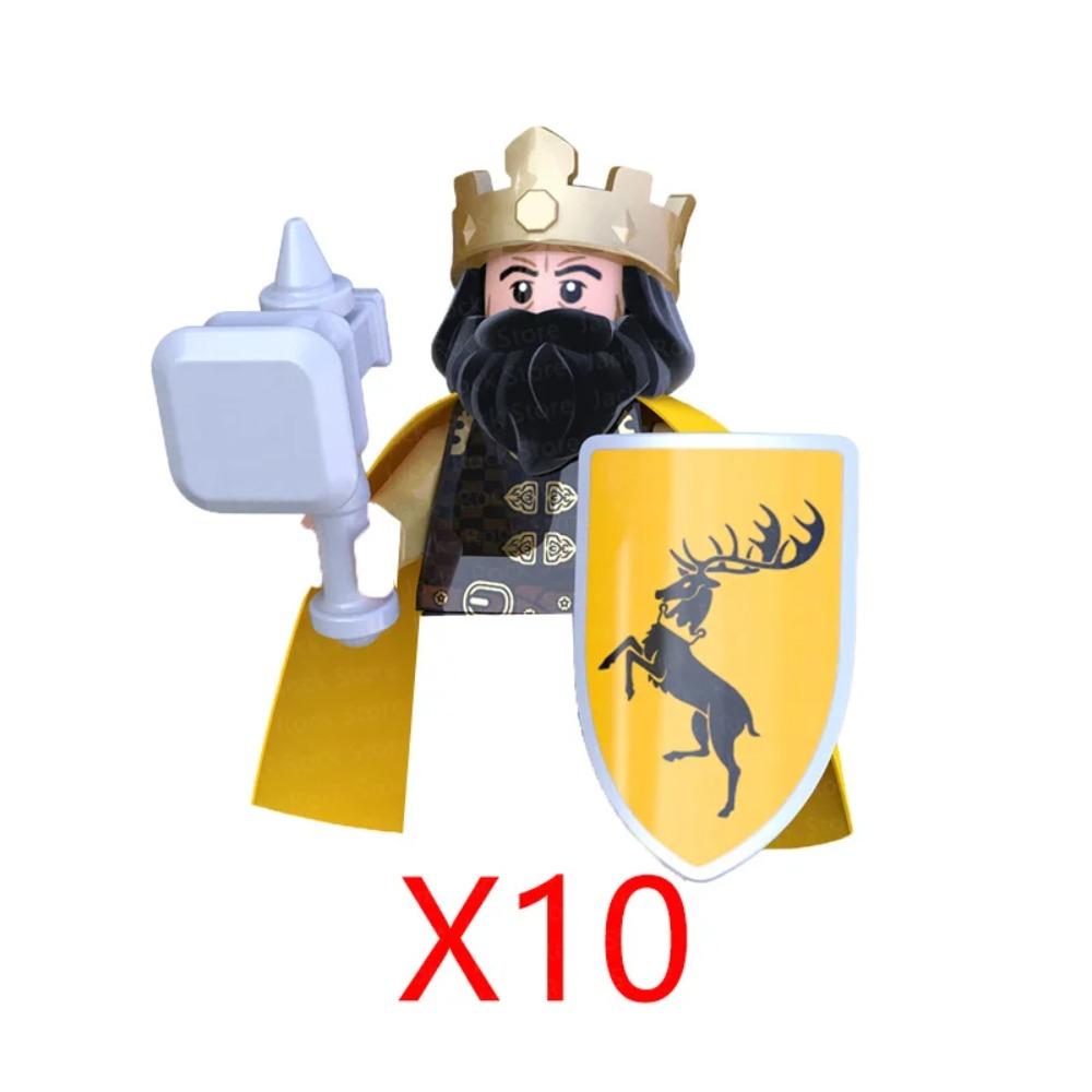 Medieval Military Building Blocks Solider Figures Gifts Weapons Shields Helmets Lionheart Teutonic Knights Militiaman Farmer MOC