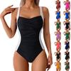 Damskie Solidne Bikini Sense z Biustonoszem Bez Stali Nierdzewnej