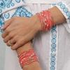 Vlen Miyuki Bracelets for Women Bohemian Summer Beach Stackable Bracelet With 18K Gold Plated Beads Handmade Jewelry Gift