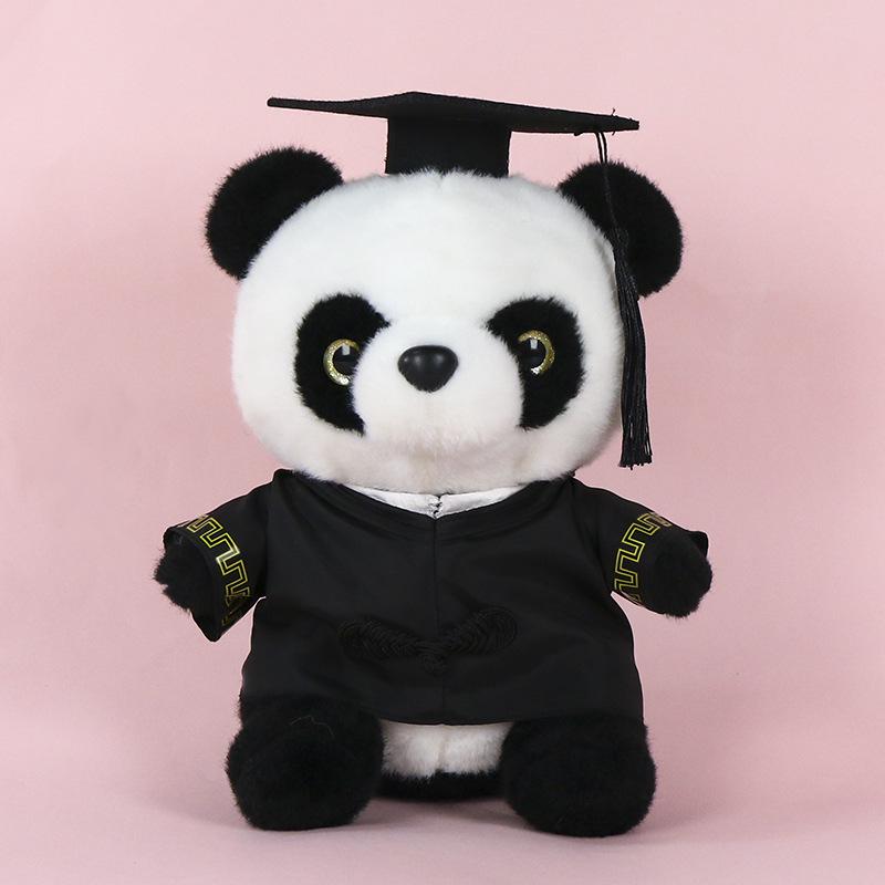 Graduation Panda Plush Toy - Customizable Doctor/Bachelor Uniform Gift