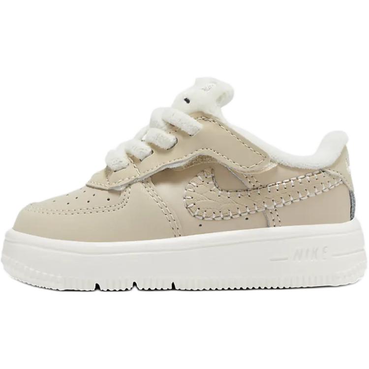 

Nike Force 1 Low SE EasyOn TD Rabbit Baby Sneakers Tan Sanddrift Sail FZ1009-100 23.5
