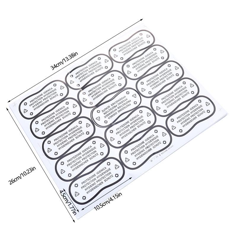 

75 шт./5 листов Гигиеническая этикетка Прозрачная лента Купальники Нижнее белье Бикини Примерка Наклейки-этикетки Аксессуары для нижнего белья