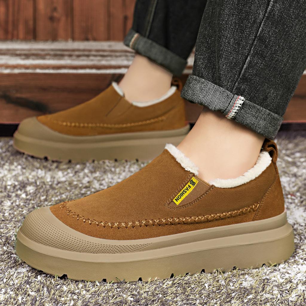 Unisx winter cotton boots new thick-soled heightened non-slip warm snow boots casual versatile thickened cotton shoes