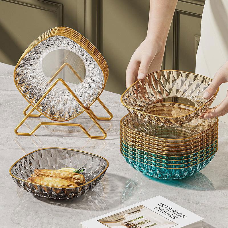 Minai Lyxiga Diamant Snacks- och Fruktfat