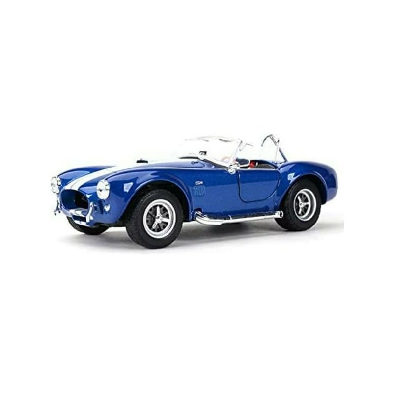 WELLY 1/24 Ford 1965 Shelby Cobra 427 SC Blue / Diecast Miniature Car Finished Model 24002W BL