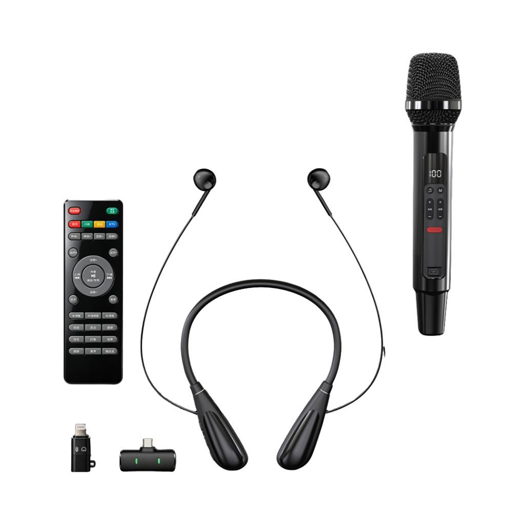 Wireless Sound Card & Microphone Set for Mobile Live Streaming & Singing - Universal Use Indoor & Outdoor