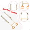 Trapeze Swing Bar Hanging Rings for Indoor Outdoor Use Fitness Home Gym