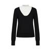 JUZI Annakou Elegant French Court Style Wool Blend Knit Sweater