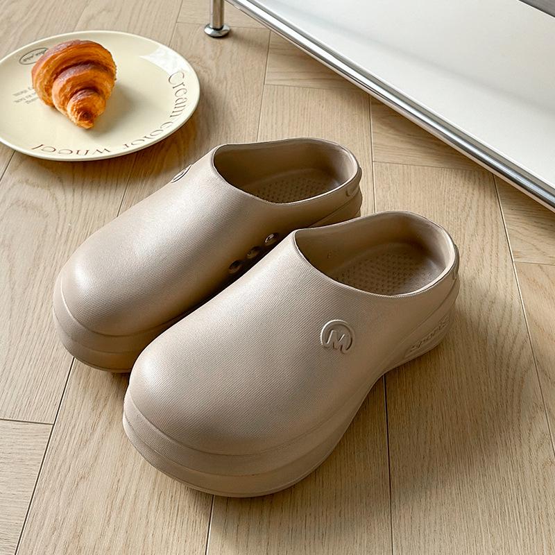 Unisex pantofle EVA s jedním páskem, uzavřenou špičkou, zdravotnické boty, plážové a kuchařské pantofle