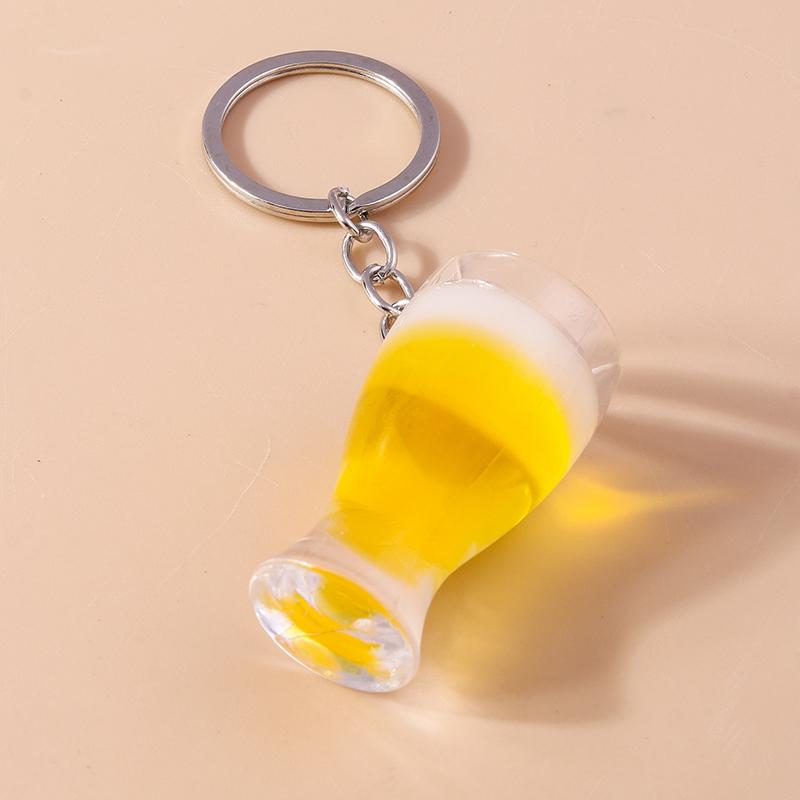 Cute Resin Simulated Sports Ball Keychain Football Rugby Key Ring Pendant for Women Girls Handbag Decor DIY Jewelry Gift