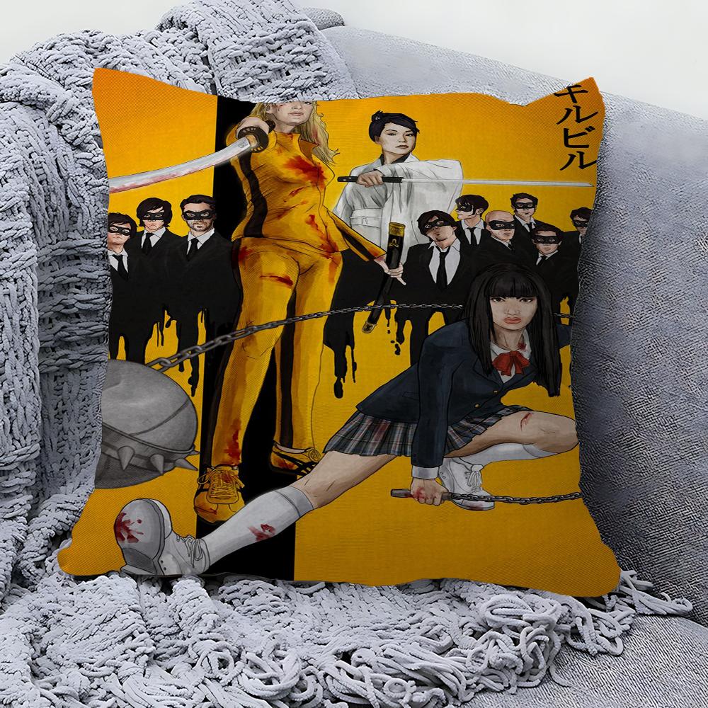 Kill Bill Pillow Anime Pillow Sofa Bed Head Pillow Cover Cushion Cover 45x45 Cm Fashion