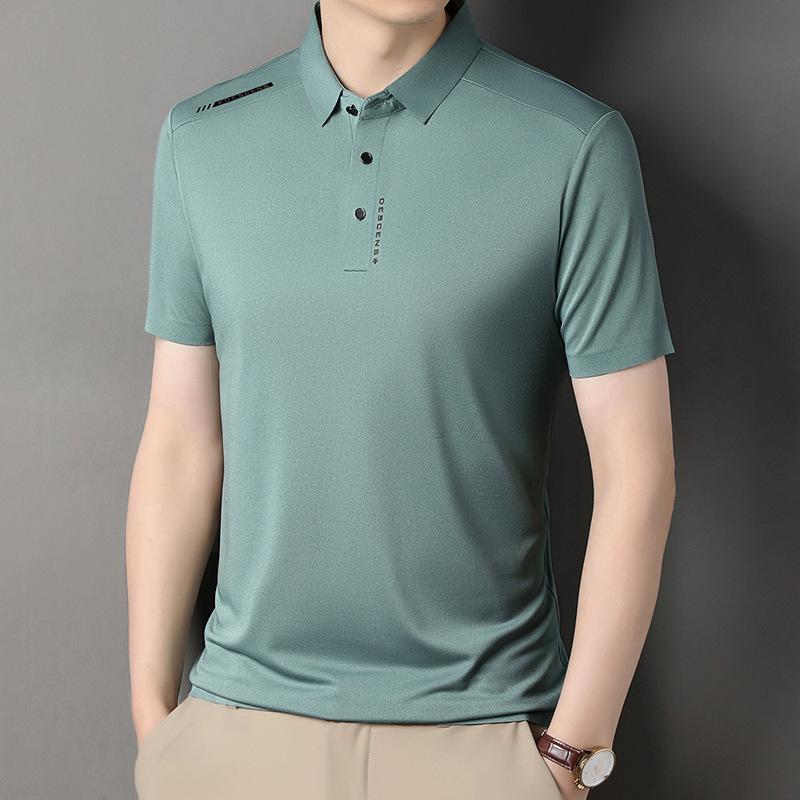 Polo Shirt Male Father Wear Business Casual T-Shirt Bottom Shirt Top