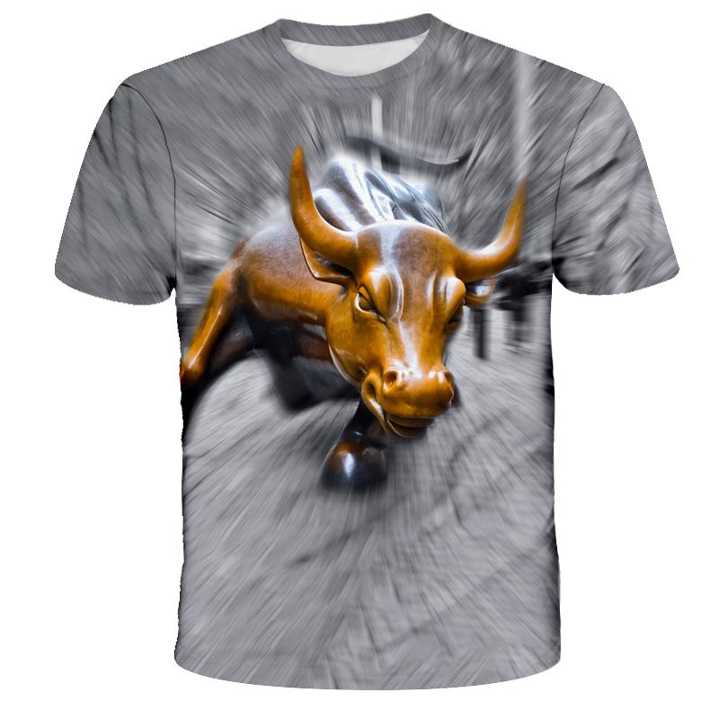 Tier Cattle 3d Druck Männer Und WomenT-shirt Sommer Klassische Casual O Hals Kurzarm Mode Lose Übergroßen Tops T Shirt männer