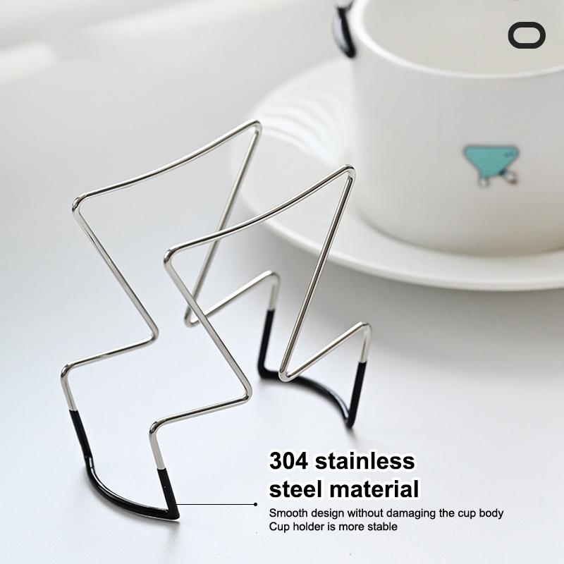 Hot Cafe Drip Bag Holder Stainless Steel Outdoor Japanese Style Hanging Ear Coffee Filter Holder Portable Stand