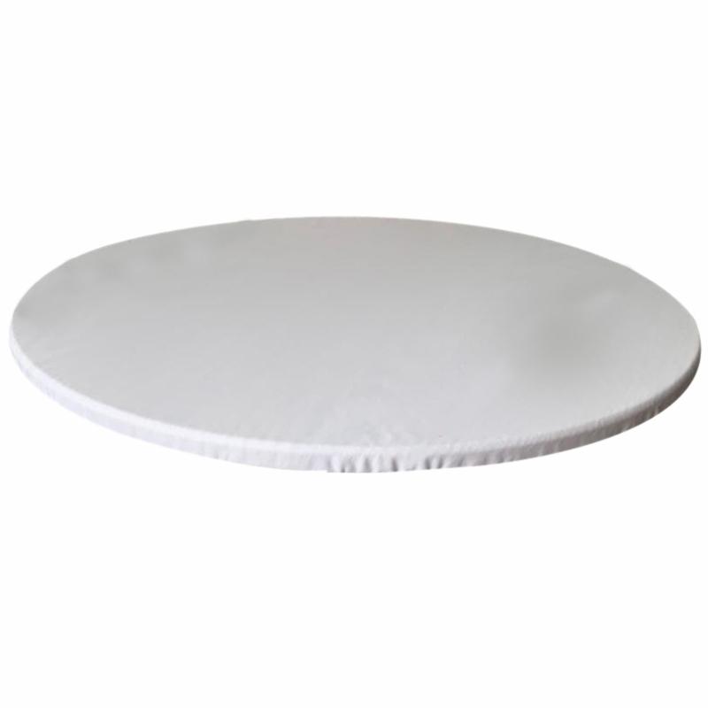 Polyester Round Tablecloth with Waterproofs Feature Table Cloth Cover Fit Tables Up to 90cm Spill Proof Table Cover