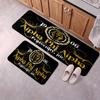 Alpha Phi Alpha Flannel Kitchen Floor Mat Non-Slip Soft Absorbent Standing Mat with Waterproof Rubber Backing Floor Pad for Kitchen Sink Stove Area